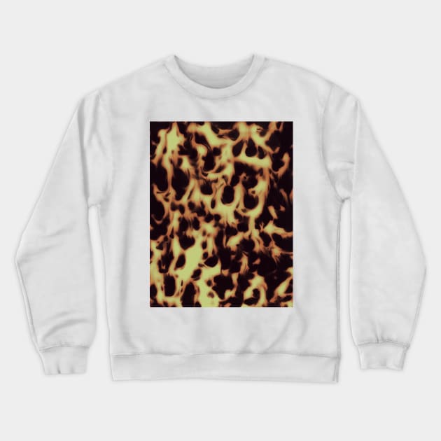 Coffee and Creme Caramel Tortoise Shell Crewneck Sweatshirt by wildtribe